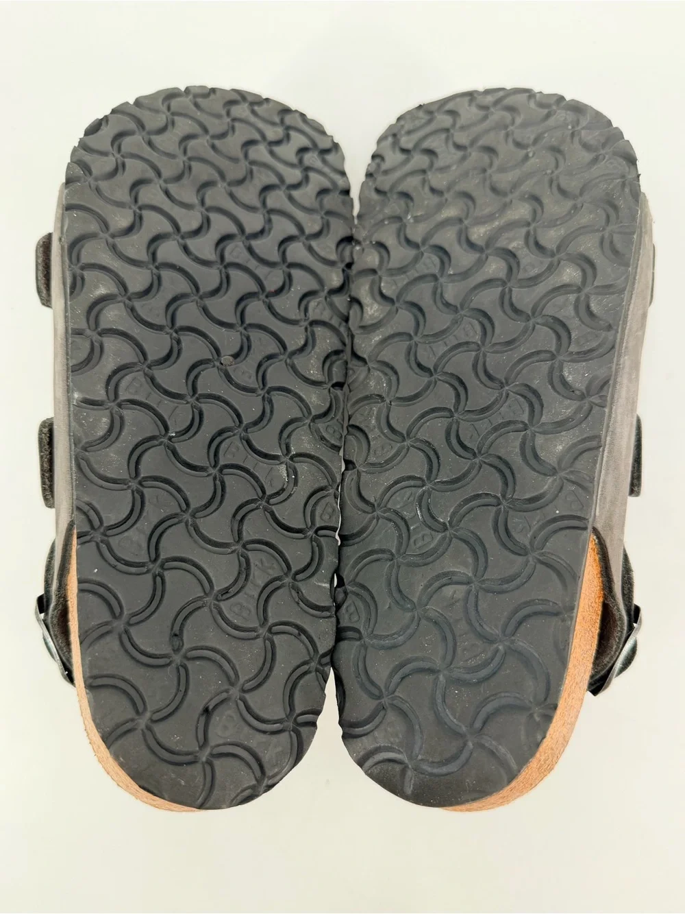 Birkenstock Grey Leather Milano Sandals 42 FLAWS